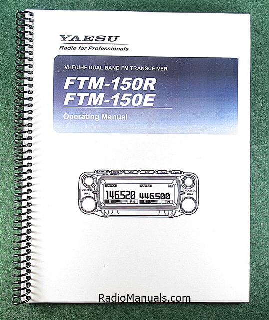 Yaesu FTM-150R/E Operating Manual